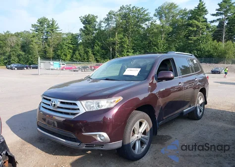 2013 Toyota Highlander Limited V6 z USA, uszkodzony, nr VIN 5TDDK3EH4DS180971